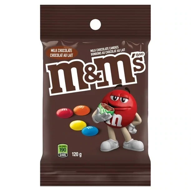 M&amp;M&#39;S CHOCOLAT LAIT SAC 100 GR