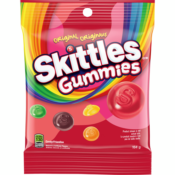SKITTLES GUMMIES ORIGINAL SAC 164 GR