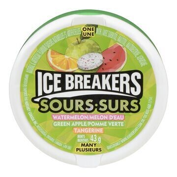 ICE BREAKERS SURS MELON POMME TANGERINE 43 GR
