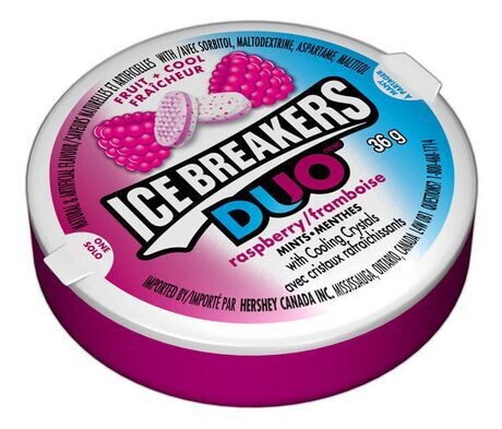 ICE BREAKERS MENTHE DUO FRAMBOISE 36 GR