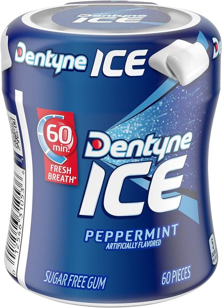 DENTYNE ICE MENTHE POIVRE BOUTEILLE 60 UN