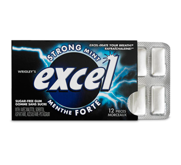 EXCEL GOMME MENTHE FORTE 12 UN