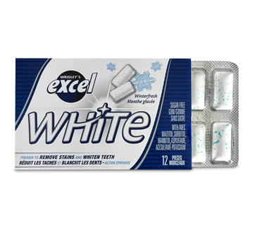 EXCEL GOMME WHITE MENTHE GLACEE 12 UN