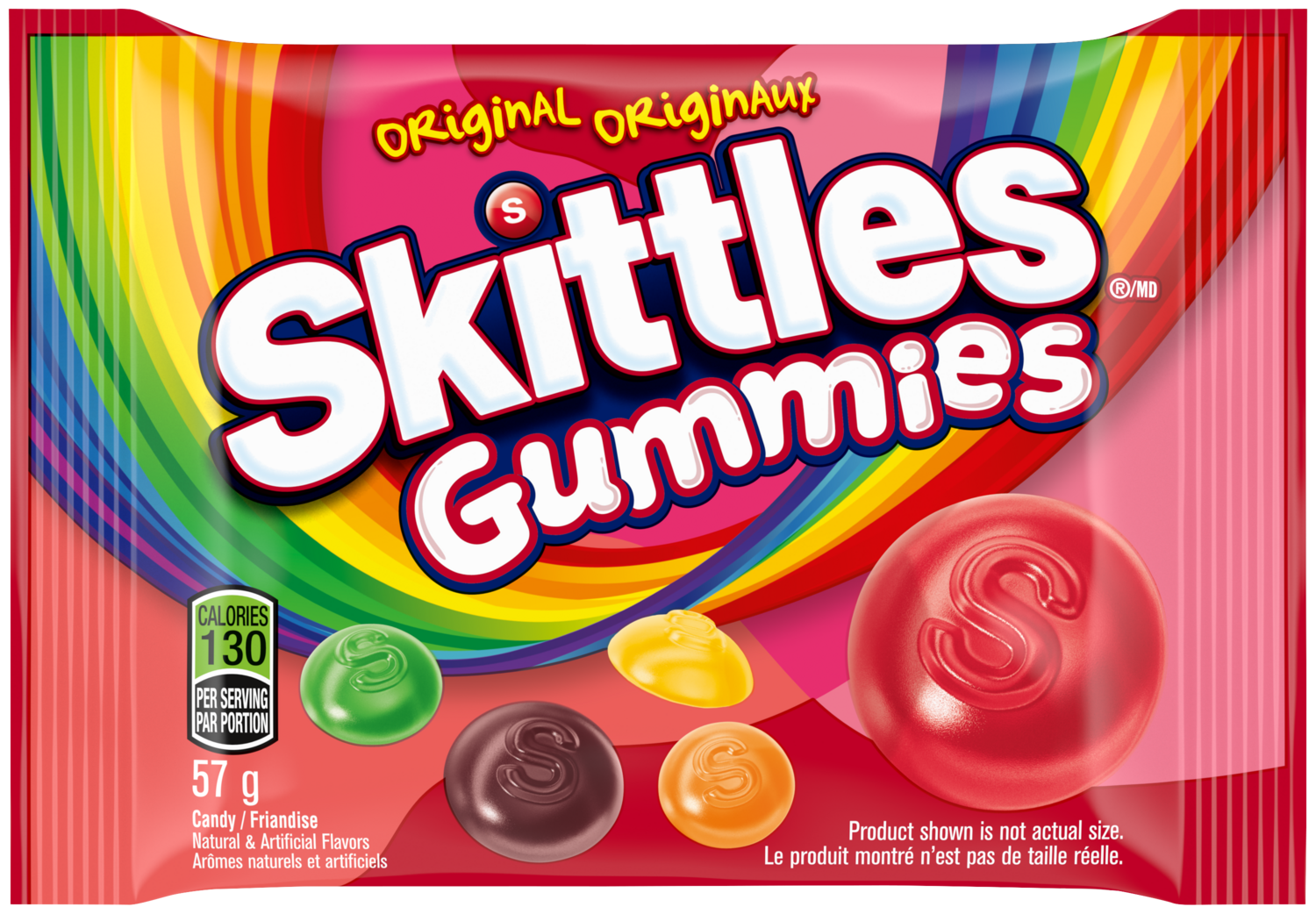 SKITTLES GUMMIES ORIGINAL 57 GR