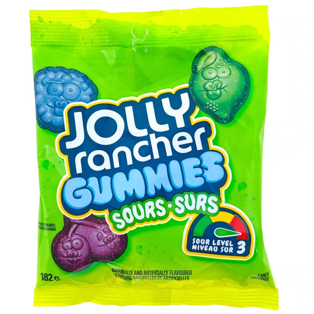 JOLLY RANCHER GUMMIES SURS ORIGINAL 182 GR