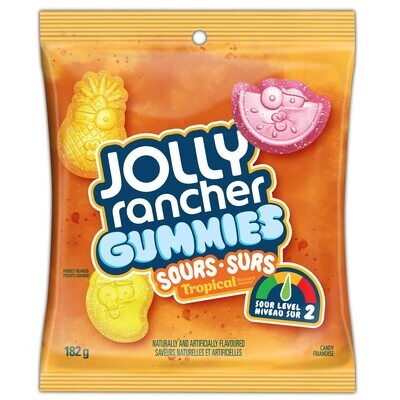 JOLLY RANCHER GUMMIES SURS TROPICAL 182 GR