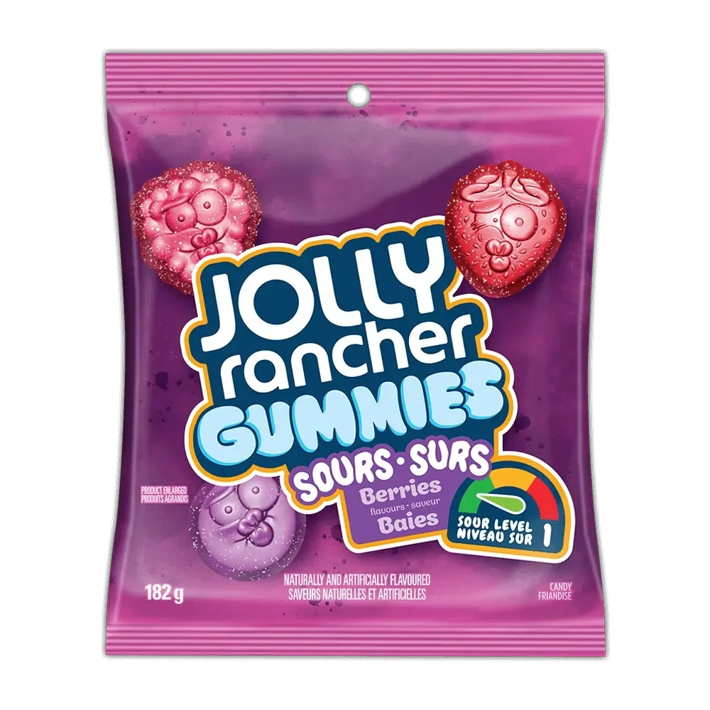 JOLLY RANCHER GUMMIES SURS BAIES 182 GR