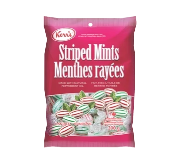 KERR&#39;S MENTHE RAYE BLANCHE ROUGE ET VERT 200 GR