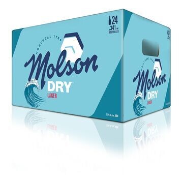 MOLSON DRY 24 BOUTEILLES 341 ML