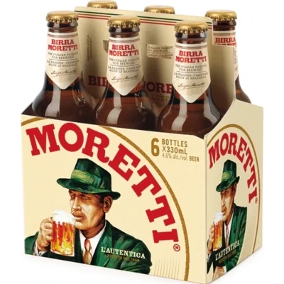MORETTI 6 BOUTEILLES 330 ML