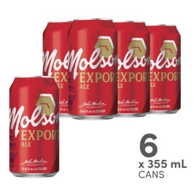 MOLSON EX 6 CANETTES 355 ML