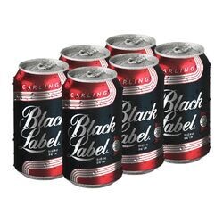 BLACK LABEL 6 CANETTES 355 ML