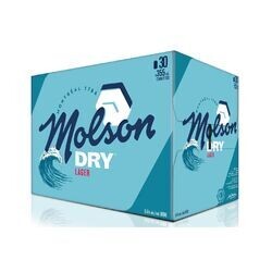 MOLSON DRY 30 CANETTES 355 ML