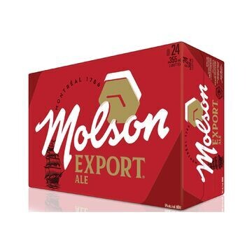MOLSON EXPORT 24 CANETTES 355 ML