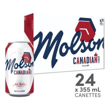 CANADIAN 24 CANETTES 355 ML