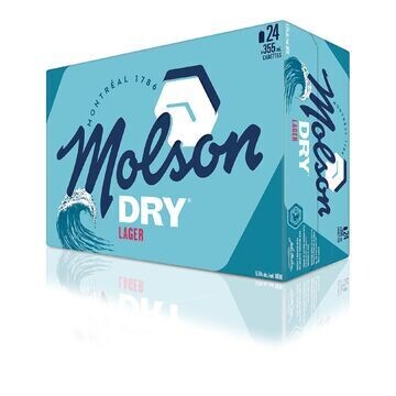 MOLSON DRY 24 CANETTES 355 ML