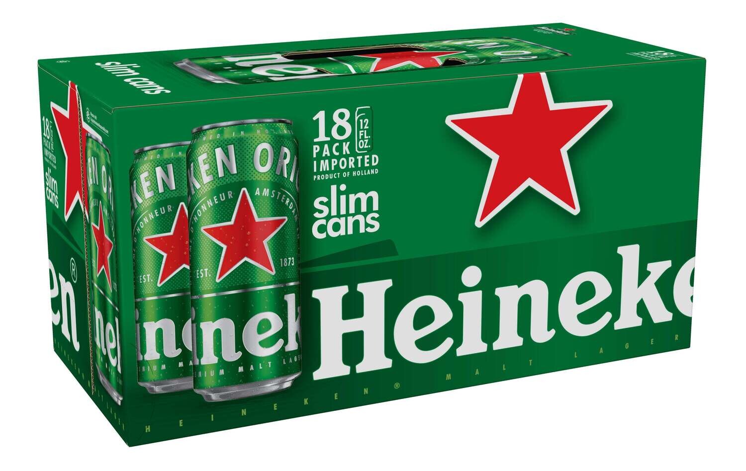 HEINEKEN 18 CANETTES 355 ML