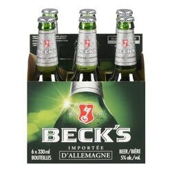 BECK 6 BOUTEILLES 330 ML