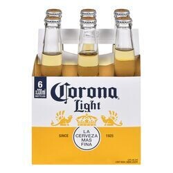 CORONA LIGHT 6 BOUTEILLES 330 ML