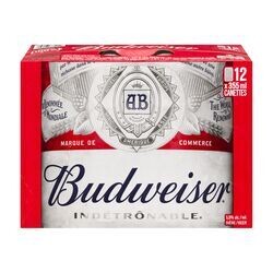 BUDWEISER 12 CANETTES 355 ML