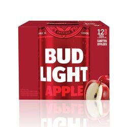 BUD LIGHT POMME 12 CANETTES 355 ML