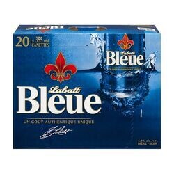LABATT BLEUE 20 CANETTES 355 ML