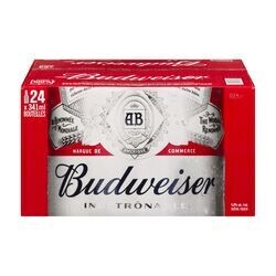 BUDWEISER 24 BOUTEILLES 341 ML