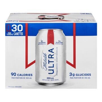 MICHELOB ULTRA 30 CANETTES 355 ML