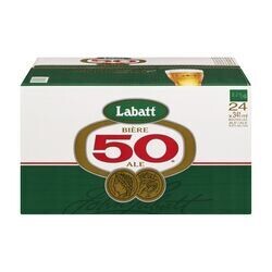 LABATT 50 24 BOUTEILLES 341 ML