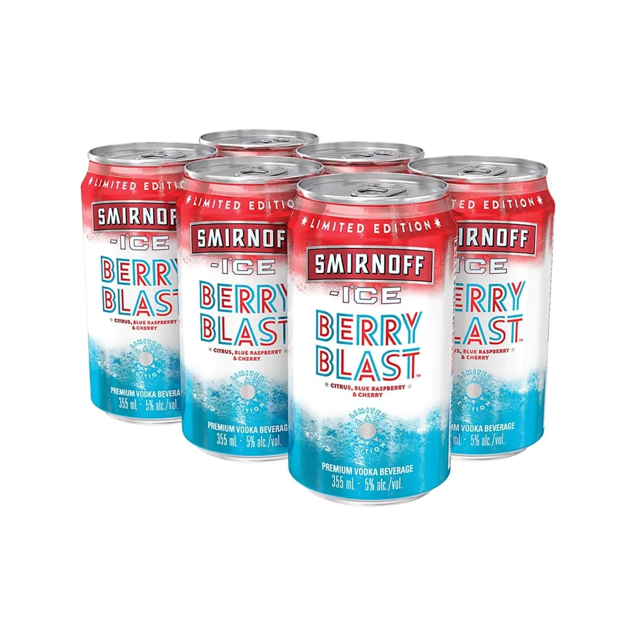 Smirnoff Ice Encore Berry Blast 6x355mL Can Carton Pack