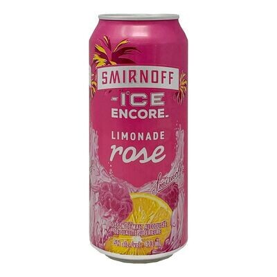 SMIRNOFF Boisson maltée alcoolisée à saveur de limonade rose, Ice Encore 473 mL