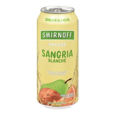 SMIRNOFF Boisson de malt alcoolisée à la sangria blanche, Encore 473 mL - canette