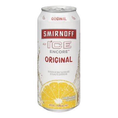 SMIRNOFF ICE Boisson de malt alcoolisée à saveur originale, Encore 473 mL - canette