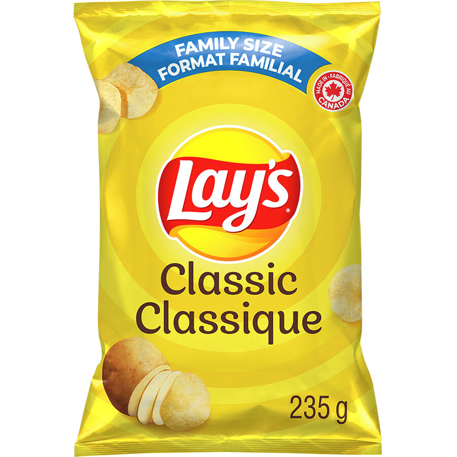 LAY&#39;S Croustilles saveur classique 235 GR