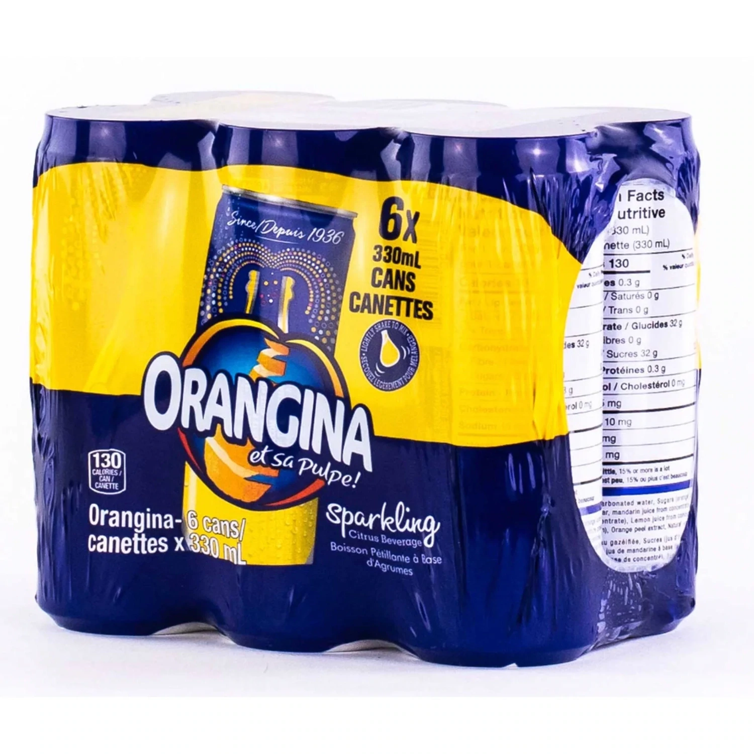 ORANGINA JUS ORANGE 6X330ML