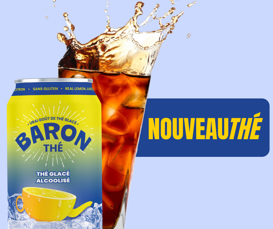 BARON THE GLACE ALCOOLISE 12 CANETTES 355 ML