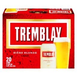 TREMBLAY Bière blonde de type Lager 12 canettes 355 ML 4.9%ALC