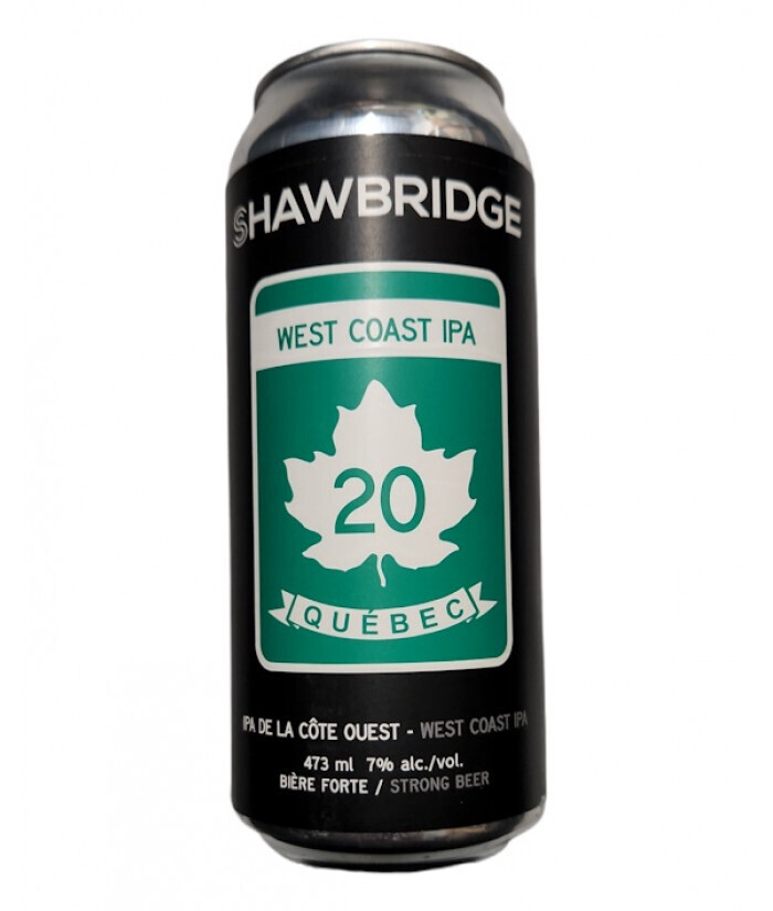 SHAWBRIDGE WEST COAST IPA 20 CANETTE 473 ML