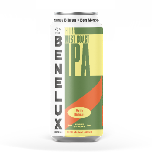 BENELUX CUDA WEST COAST IPA 6.5% ALC CANETTE 473 ML