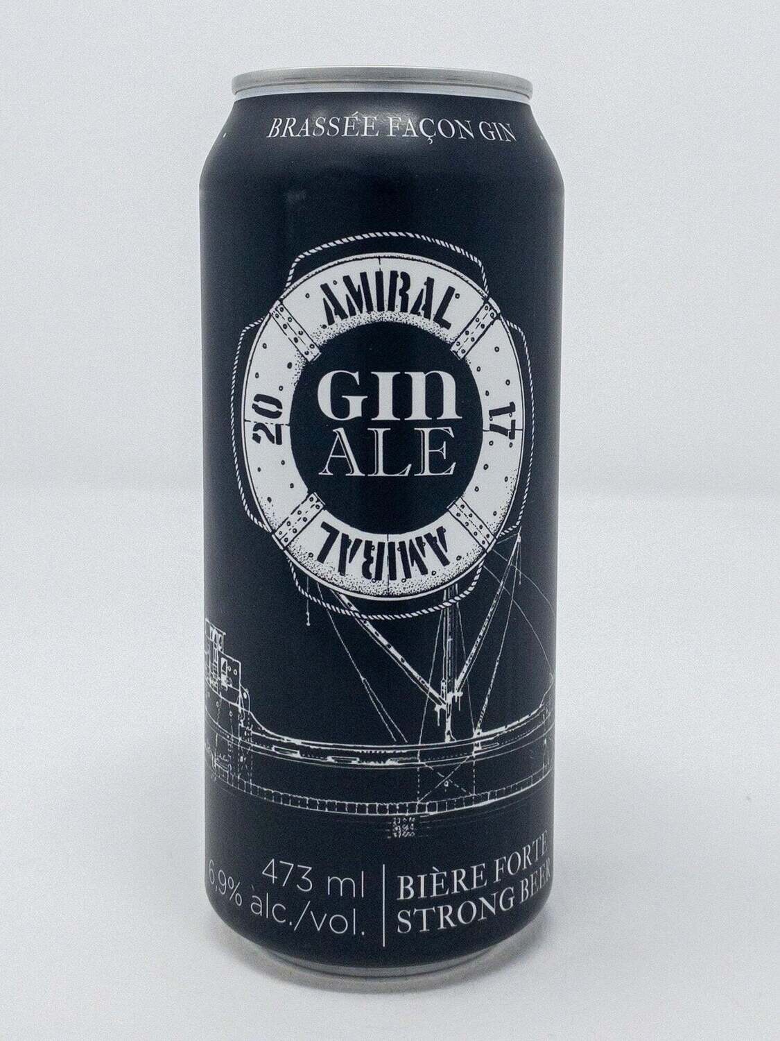 AMIRAL GIN ALE BIERE FORTE 6.9% ALC CANETTE 473 ML