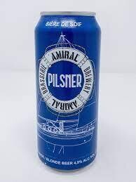 AMIRAL PILSNER BIERE BLONDE 4.9% ALC CANETTE 473 ML