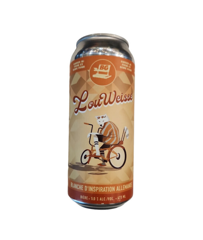 BRASSERIE GENERALE LOUWEISSE HEFEWEIZEN 5.0% ALC CANETTES 473 ML