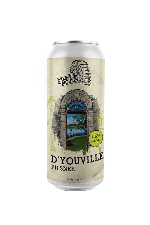 DU MOULIN D&#39;YOUVILLE PILSNER 4.5% ALC CANETTE 473 ML