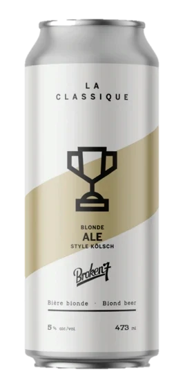 BROKEN 7 LA CLASSIQUE BLONDE ALE 5% ALC CANETTE 473 ML
