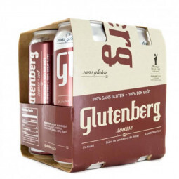 GLUTENBERG ROUSSE 5.0% ALC 4 CANETTES 473 ML