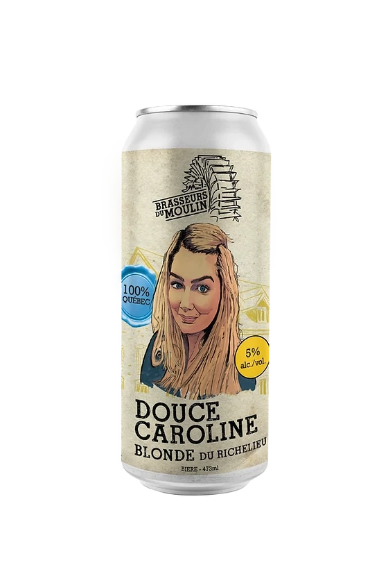 DU MOULIN DOUCE CAROLINE BLONDE DU RICHELIEU 5.0% ALC CANETTE 473 ML