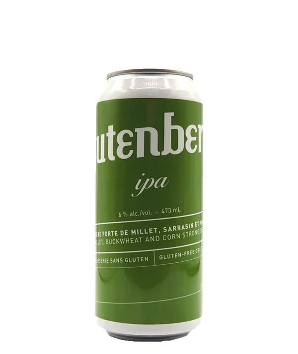 GLUTENBERG IPA  BIERE FORTE 6.0% ALC CANETTE 473 ML