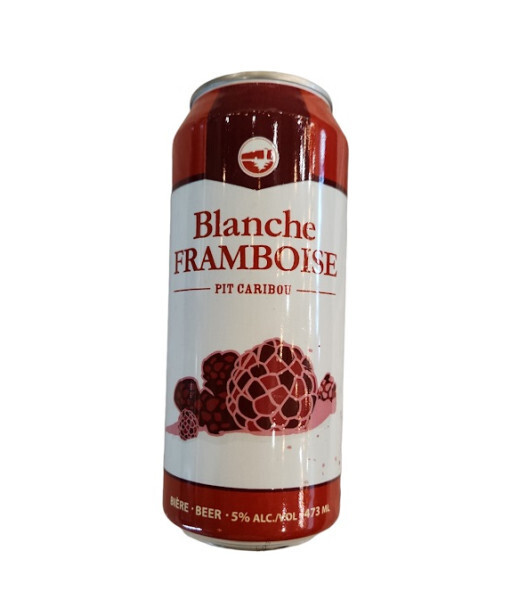 PIT CARIBOU BLANCHE FRAMBOISE 5.0% ALC CANETTE 473 ML
