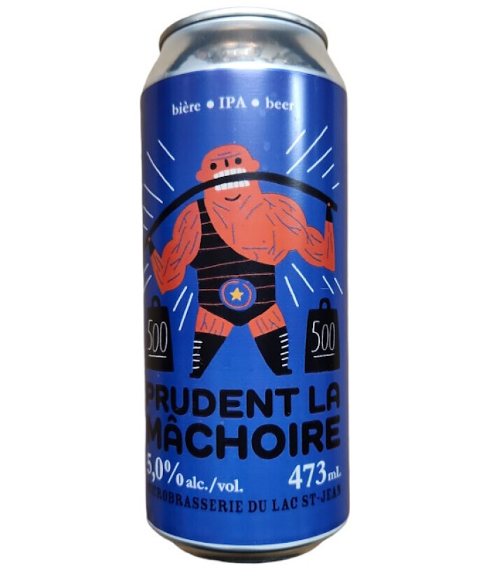 LAC ST-JEAN PRUDENT LA MACHOIRE 5.0% ALC CANETTE 473 ML