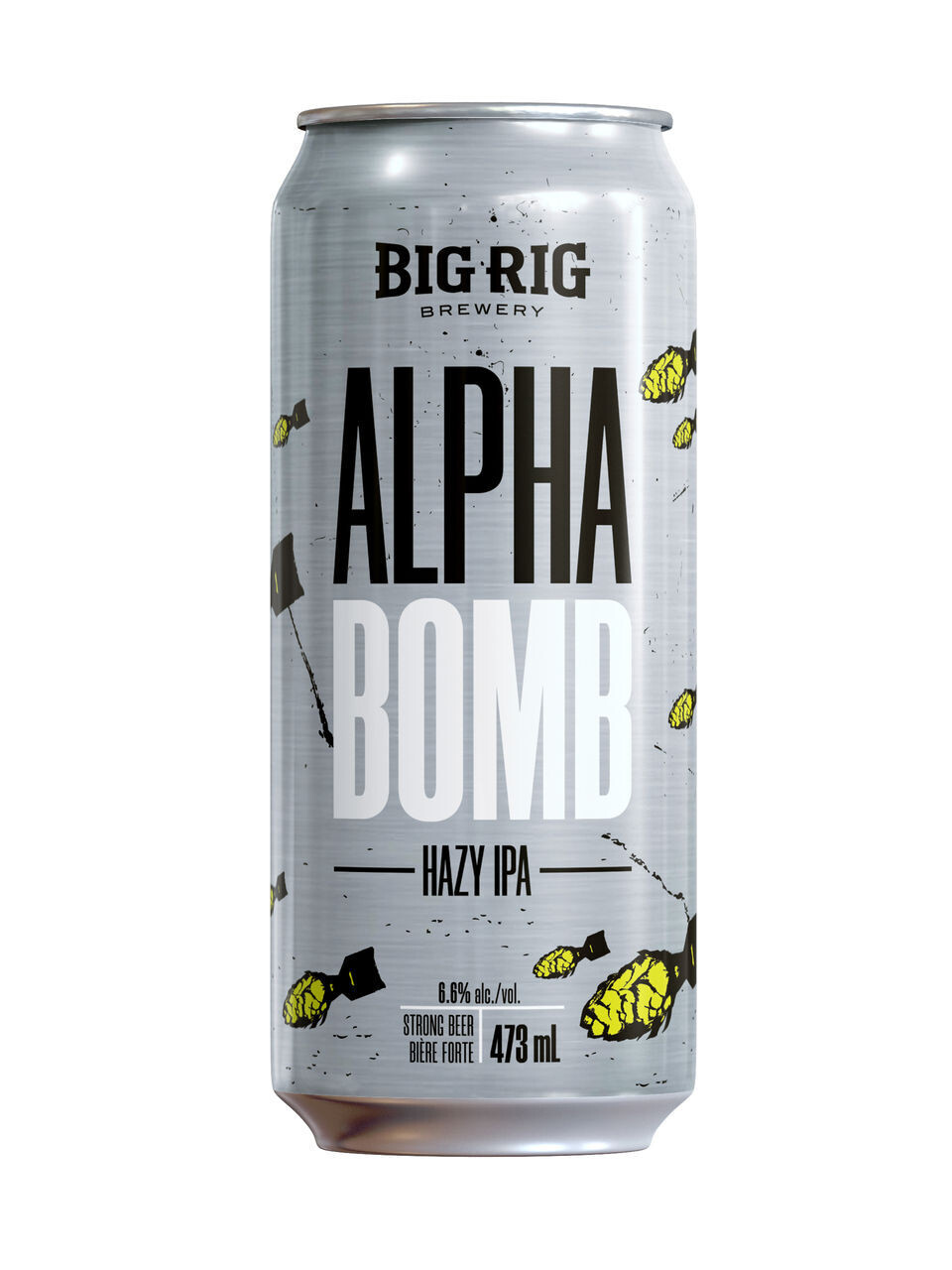 BIG RIG ALPHA BOMB HAZY IPA 6.6% ALC CANETTE 473 ML